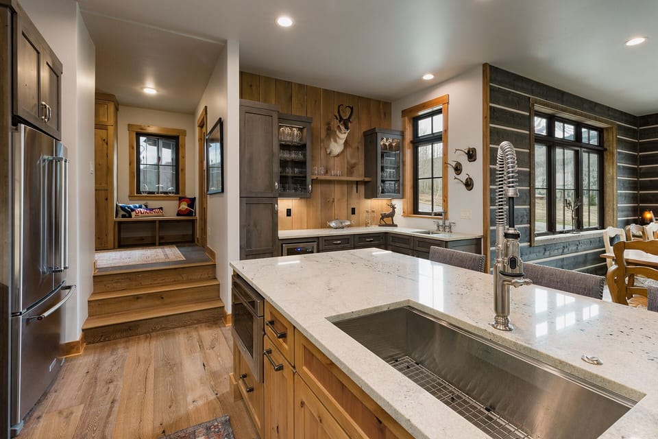 Fully stocked kitchen