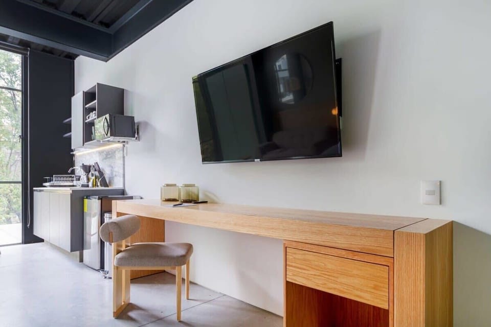 Loft with smart tv