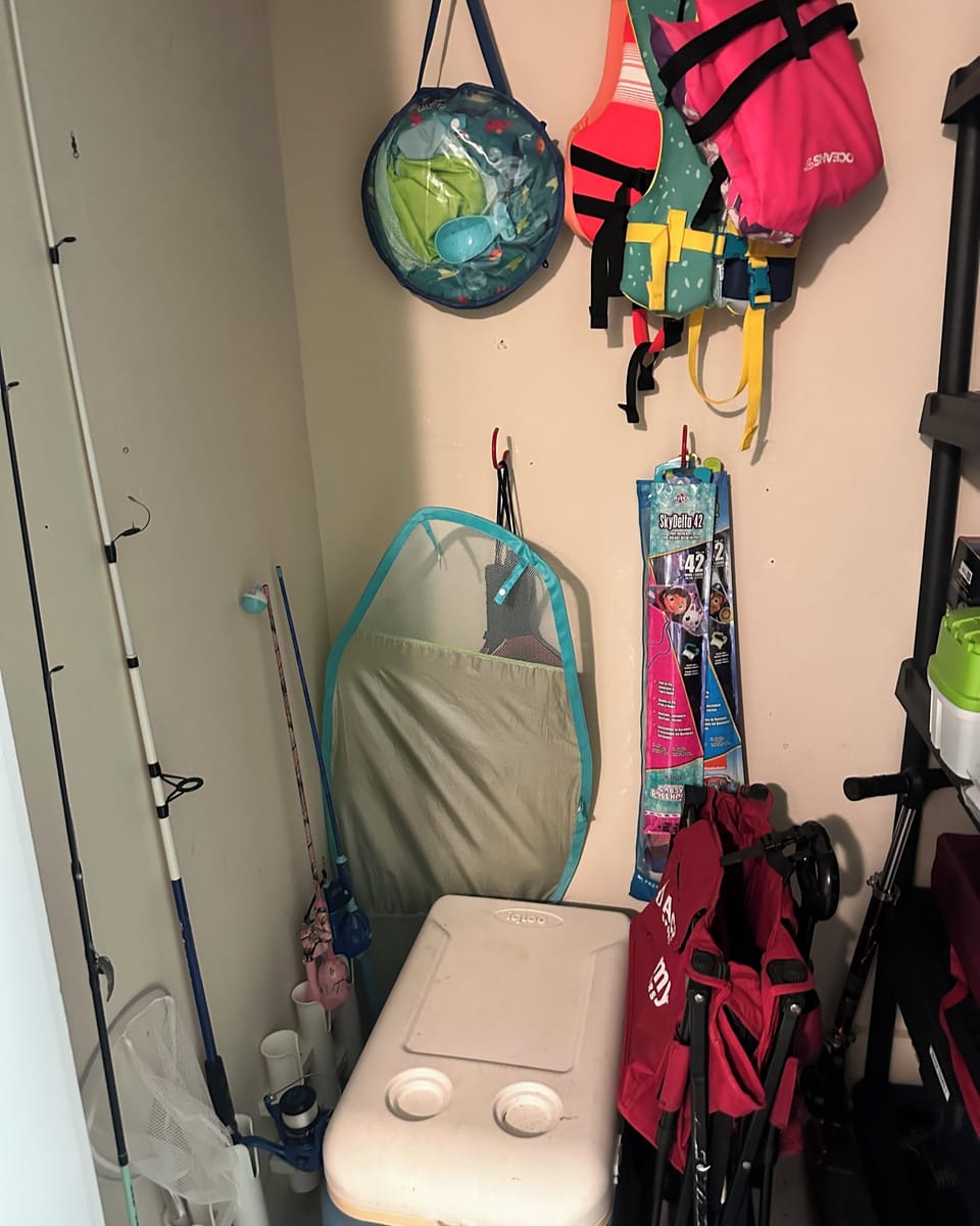 Activity Storage with beach essentials