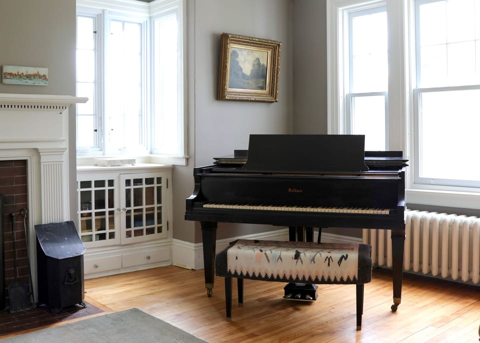 Baby grand piano