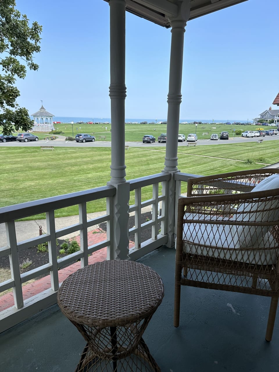 Breathtaking view of Ocean Park and ocean from private master bedroom balcony!