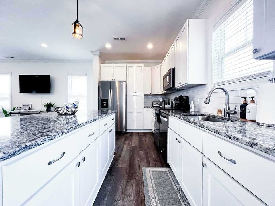 Fully stocked kitchen