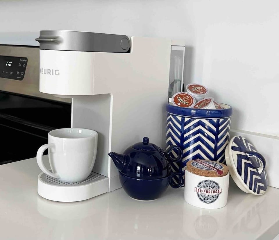 Drink Up! Enjoy a cup of homemade coffee to start the day before heading out on your next adventure!