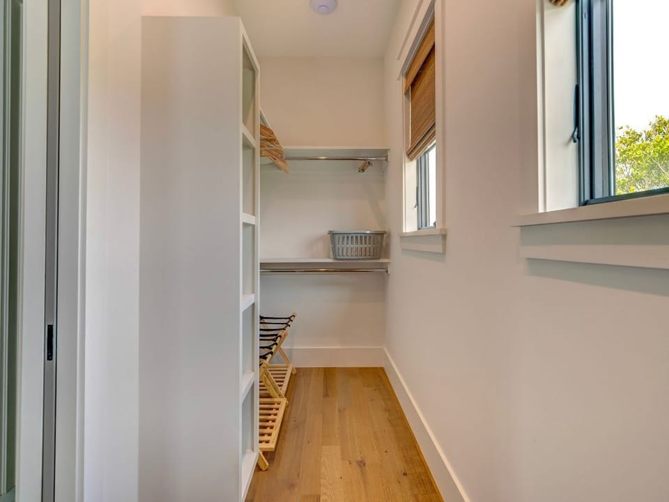 Master closet in bedroom 2 on second floor