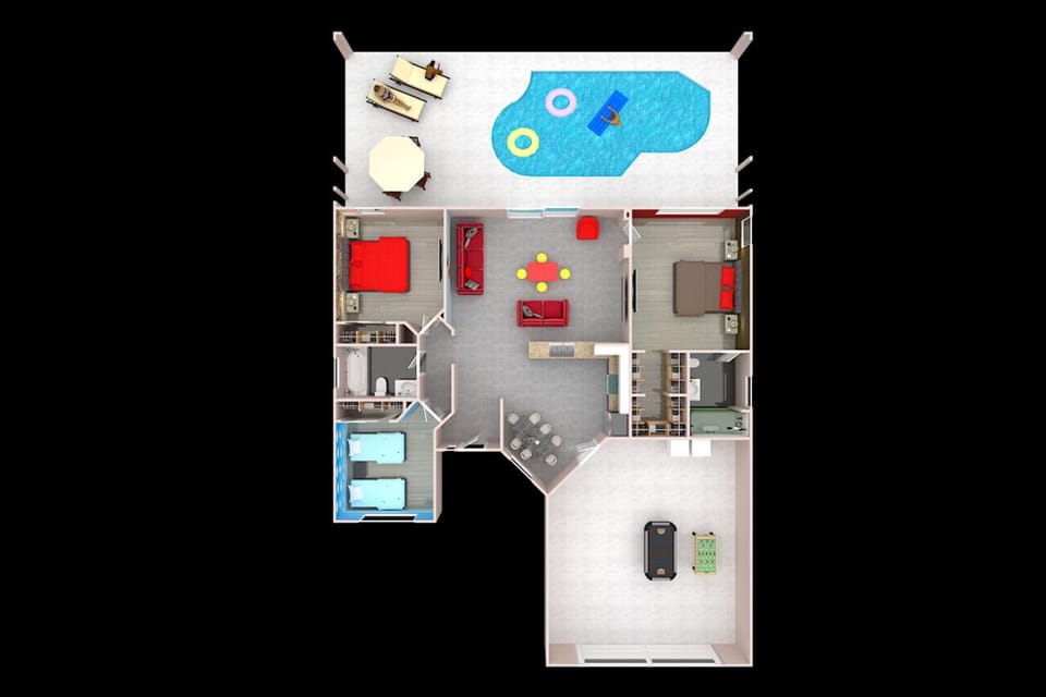 Floorplan of the property showing all rooms and space