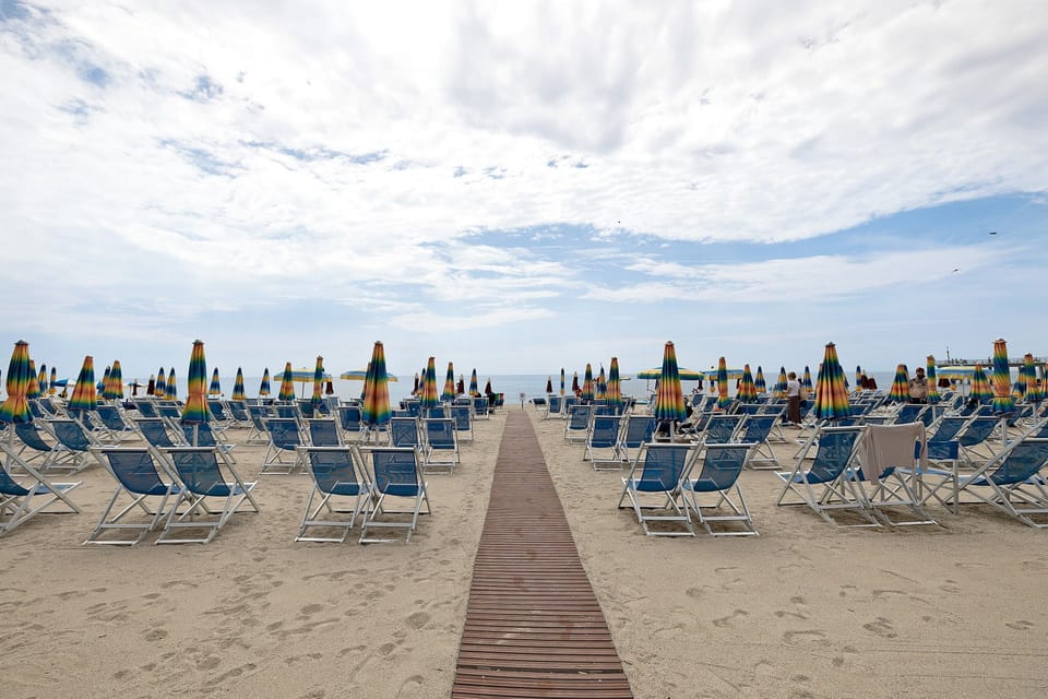 Outdoor banquet area