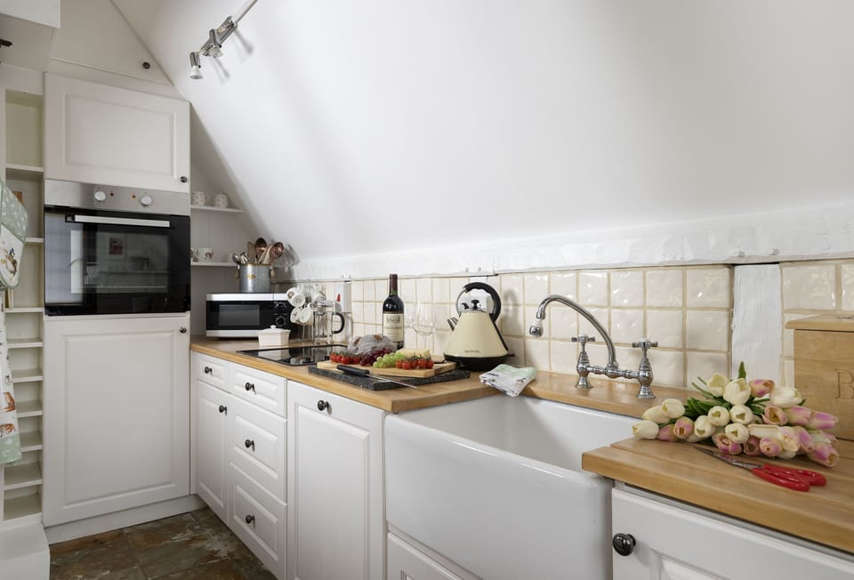 Ground floor: The charming galley kitchen