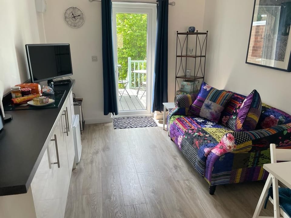 A peak at the outside deck