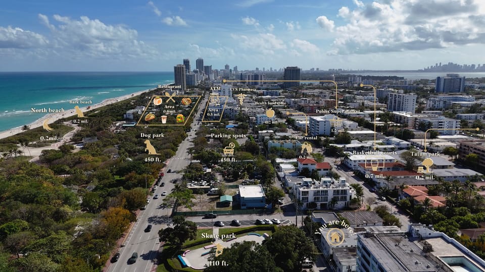 A few steps away from the beach!