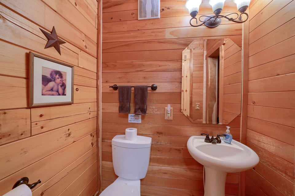 Half bath off kitchen