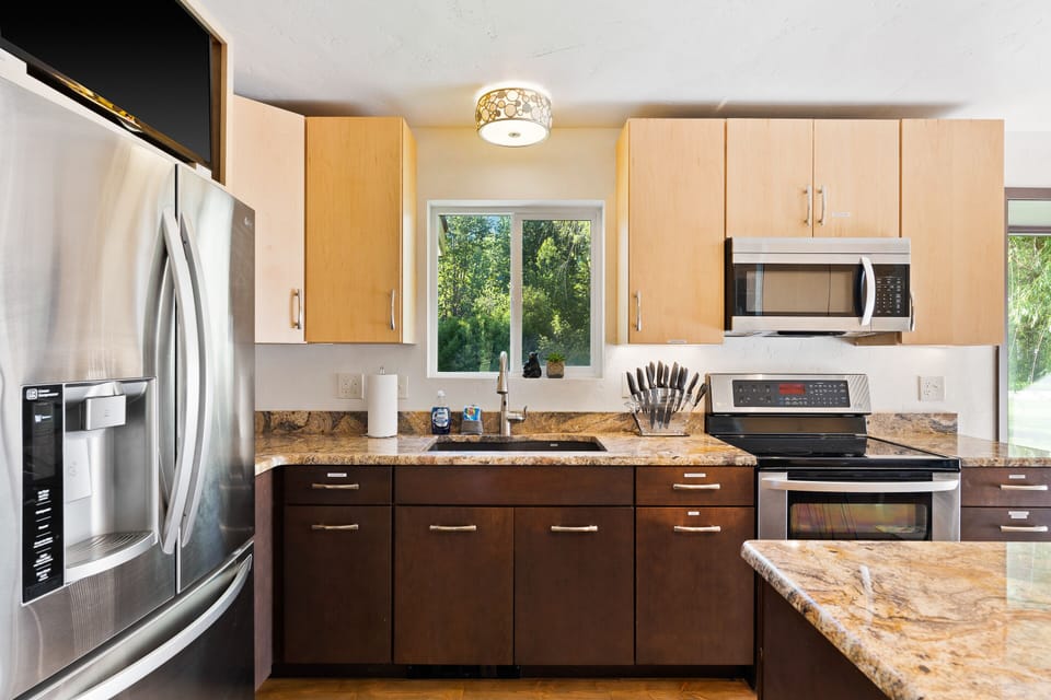A fully stocked kitchen