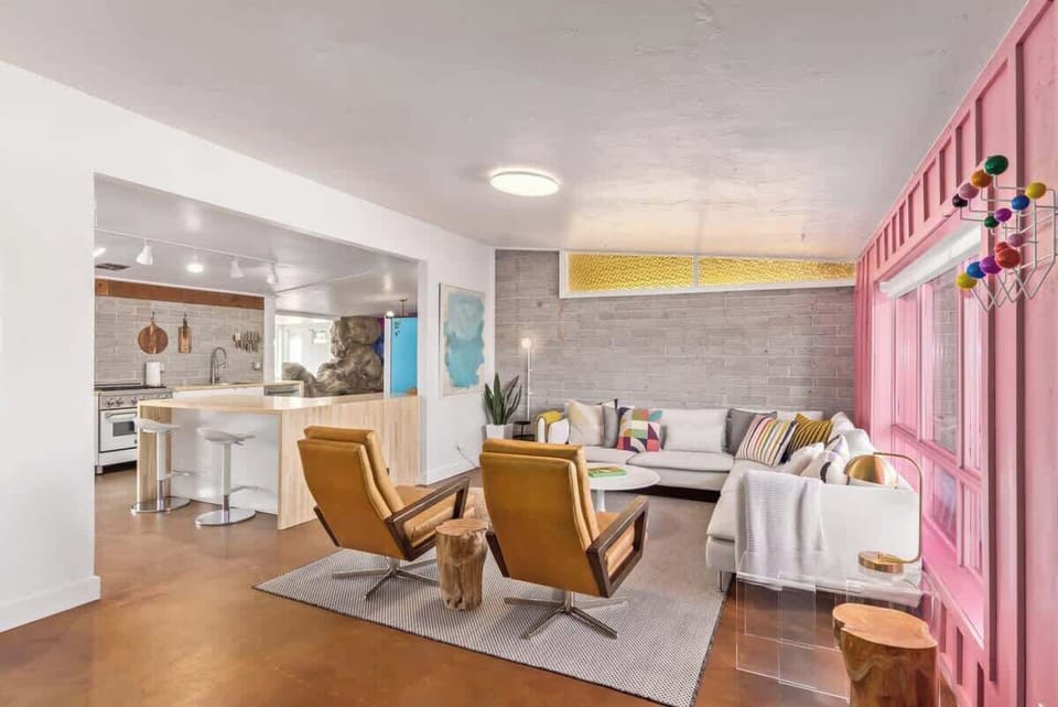 Large and bright family room with lots of natural light