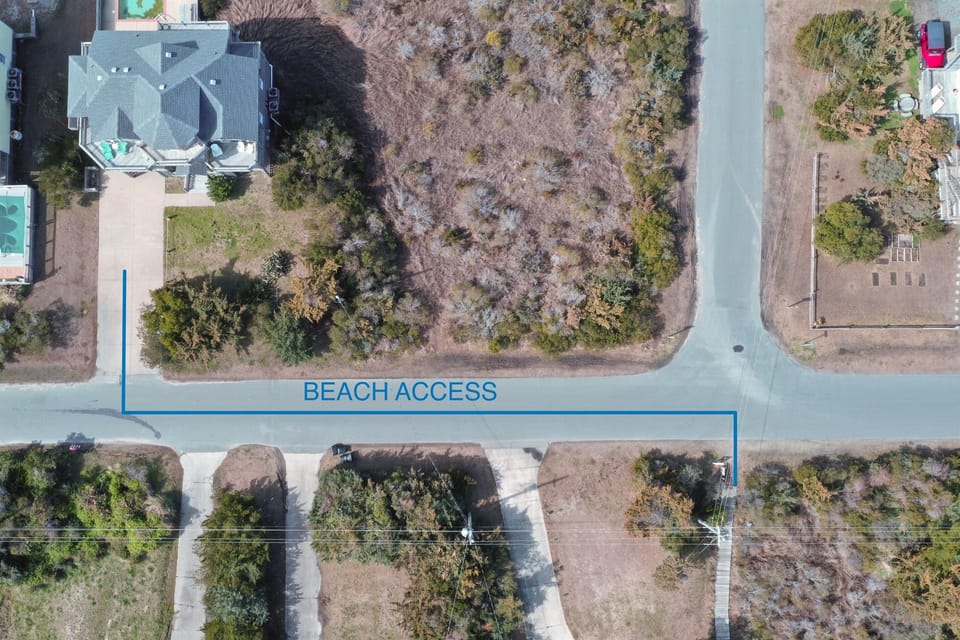 Beach Access Aerial View
