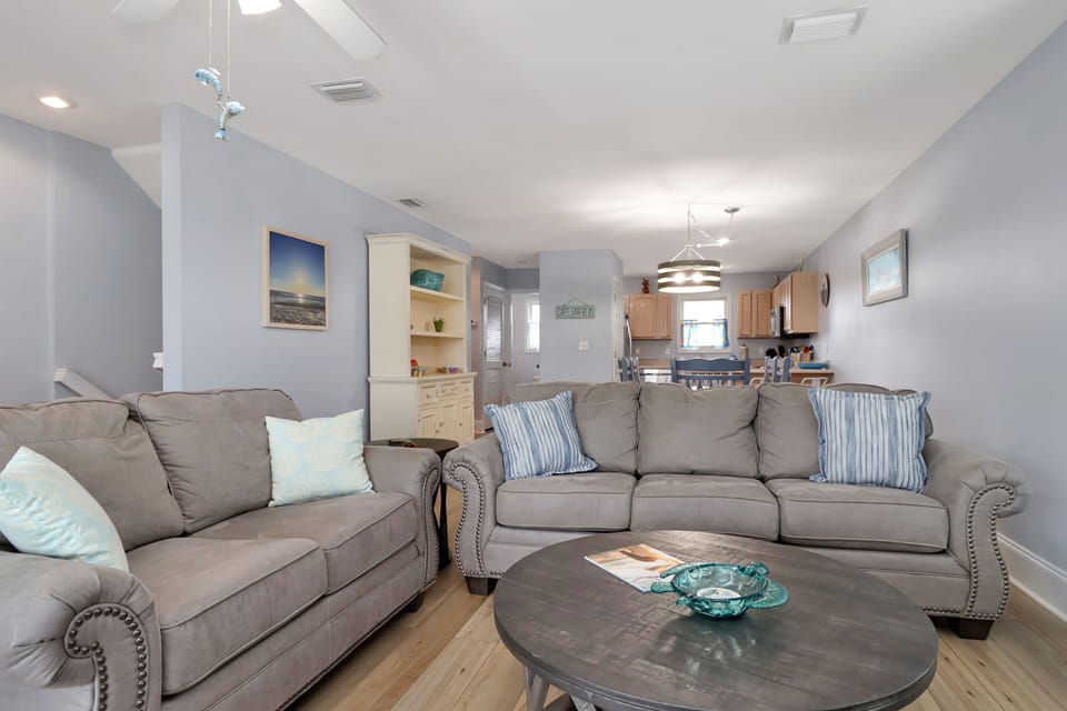 Living Area and Kitchen
