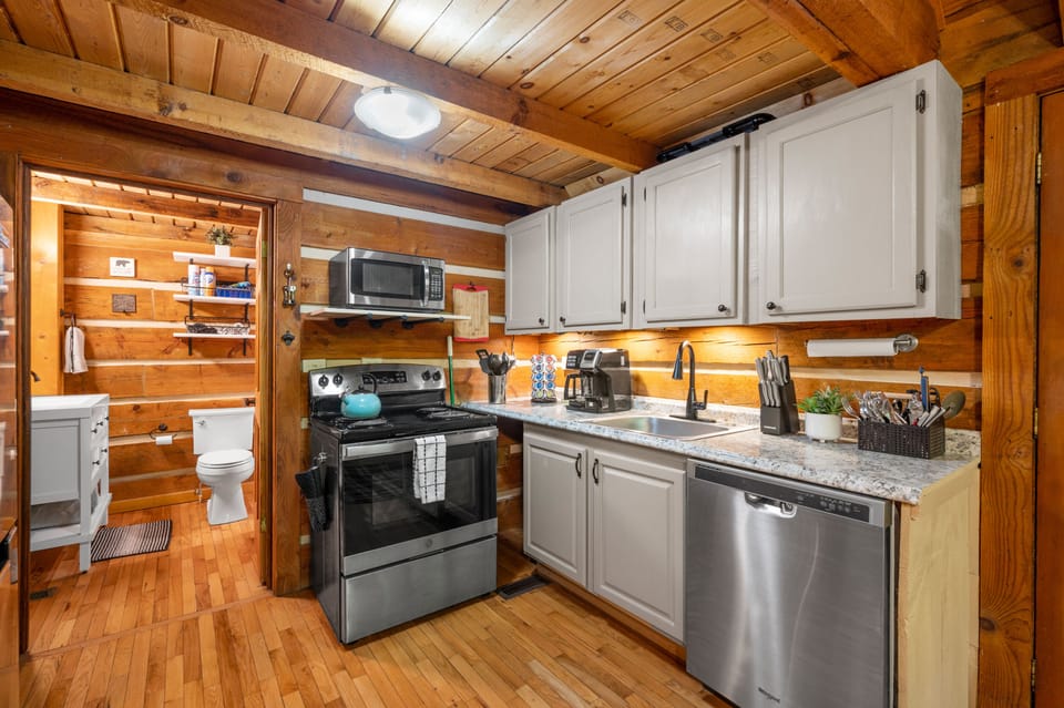 Fully stocked kitchen