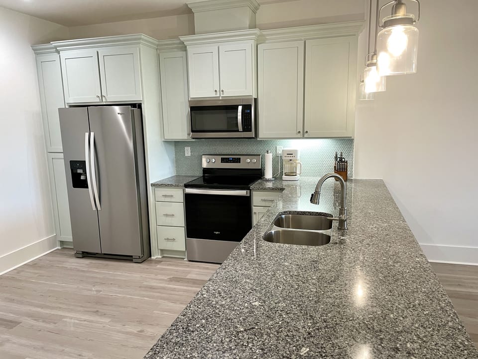 New appliances in the kitchen
