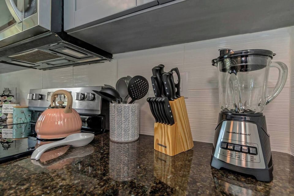 Fully stocked kitchen