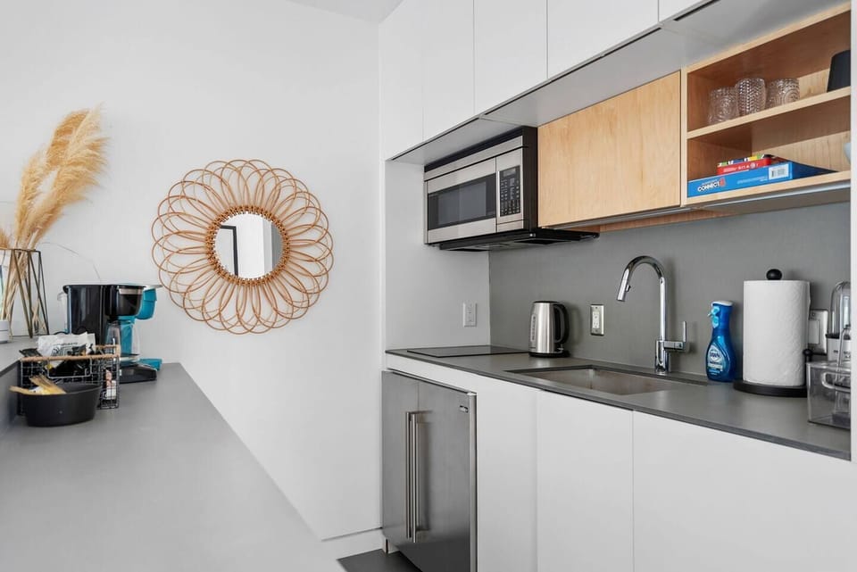 The kitchenette