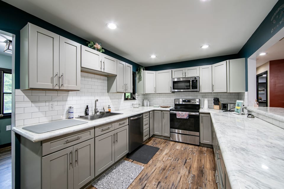 beautiful designed open kitchen 
