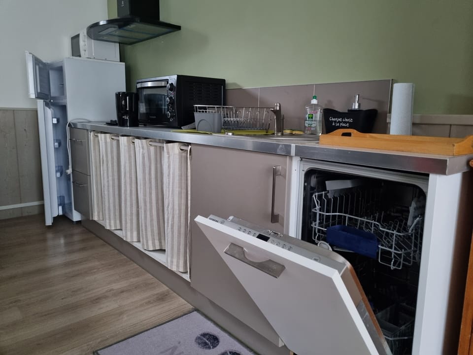 City Apartment, Garden View | Private kitchen