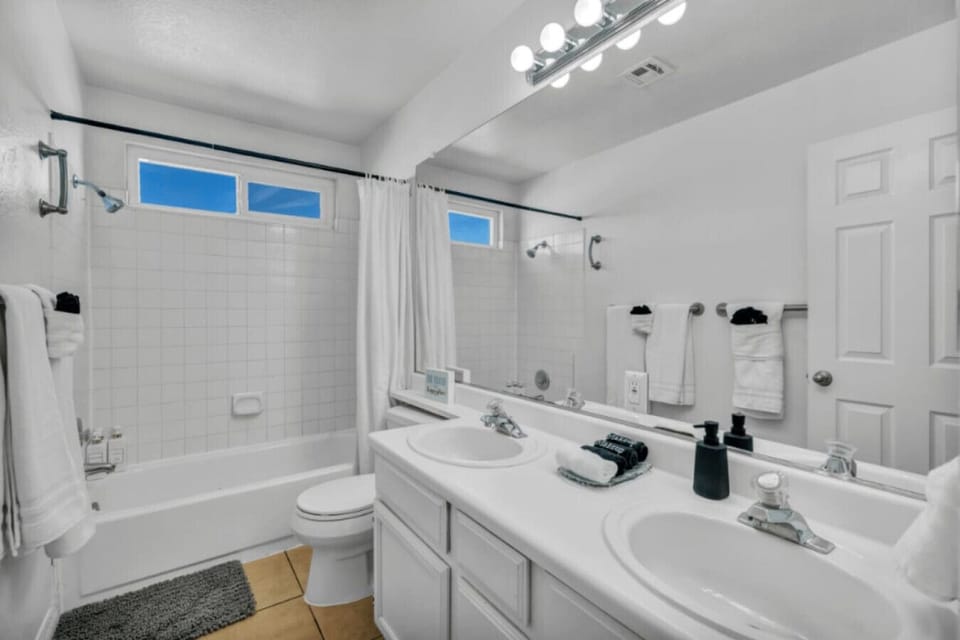 Comfortable spacious bathroom