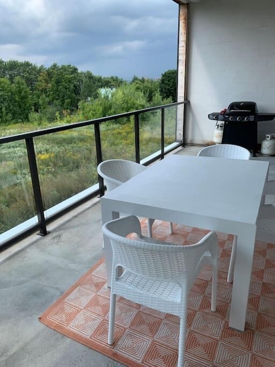 Terrace with gas BBQ