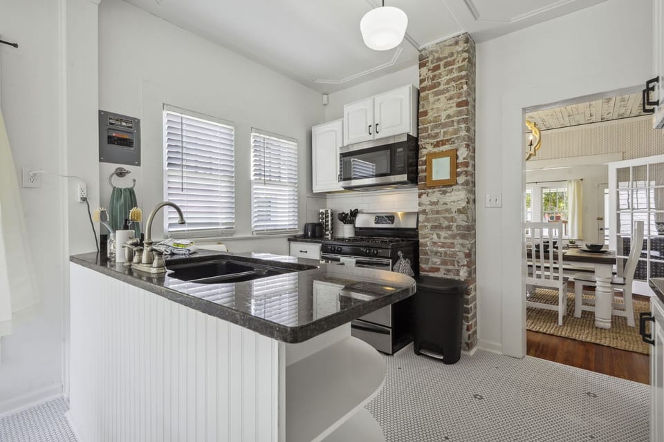 Newly renovated kitchen equipped with everything you will need to cook.