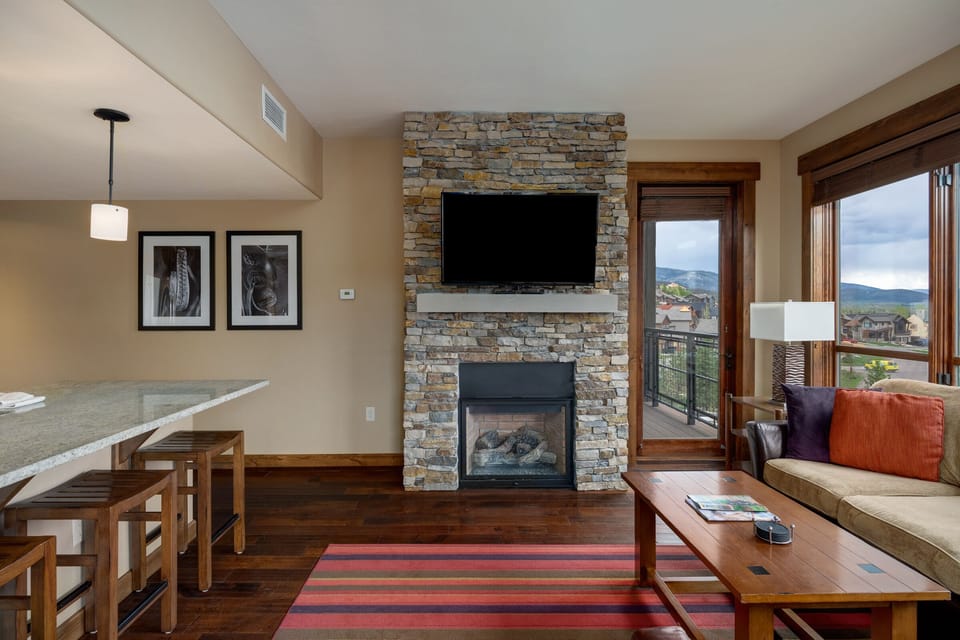 Gas fireplace for those cooler nights!
