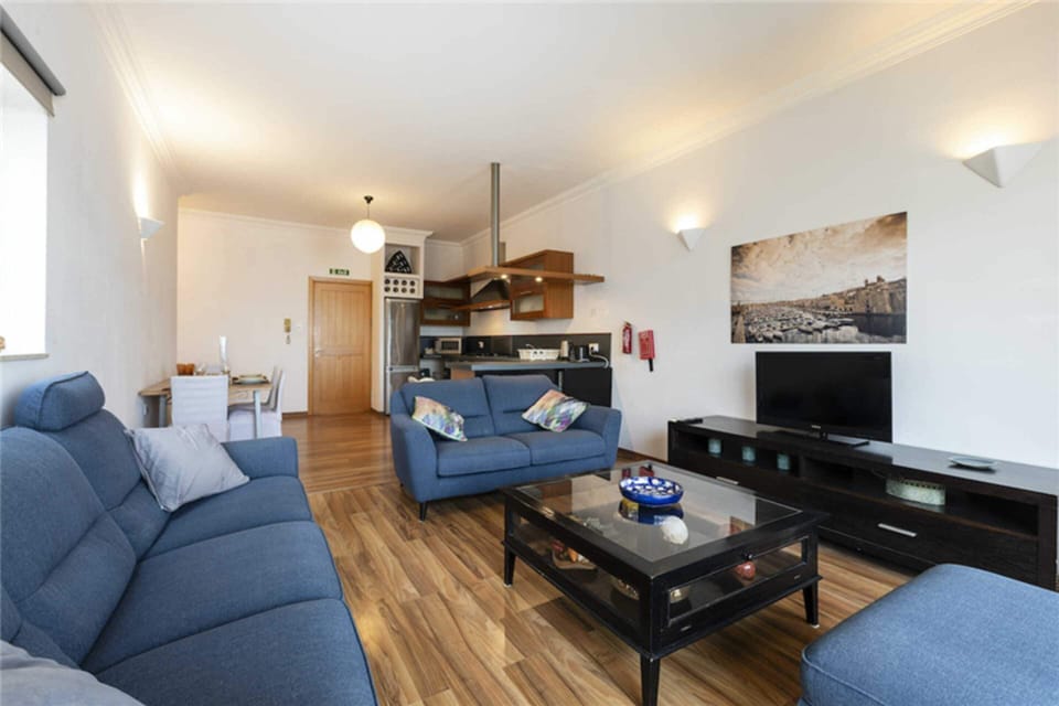 Basic Apartment, 2 Double Beds | Living area | TV