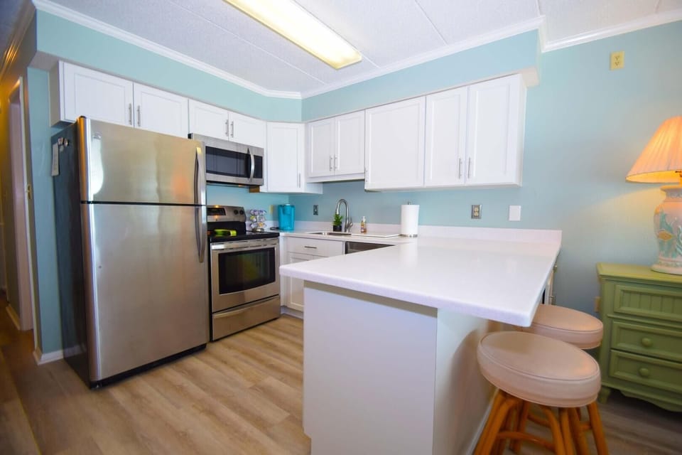 Condo, 1 Bedroom | Private kitchen | Fridge, coffee/tea maker, toaster