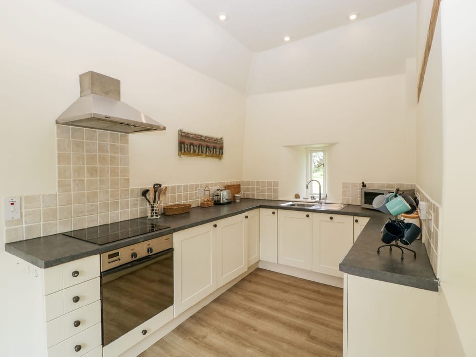 Fridge, dishwasher, electric kettle, toaster