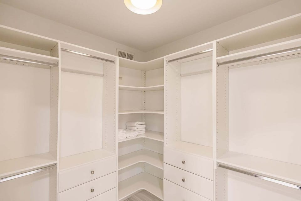 Master walk in closet