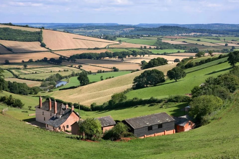 Stunning views at Exe Valley Barn, Devon