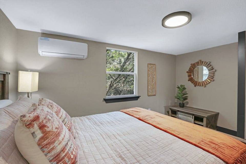 Bedroom 1 with the queen bed