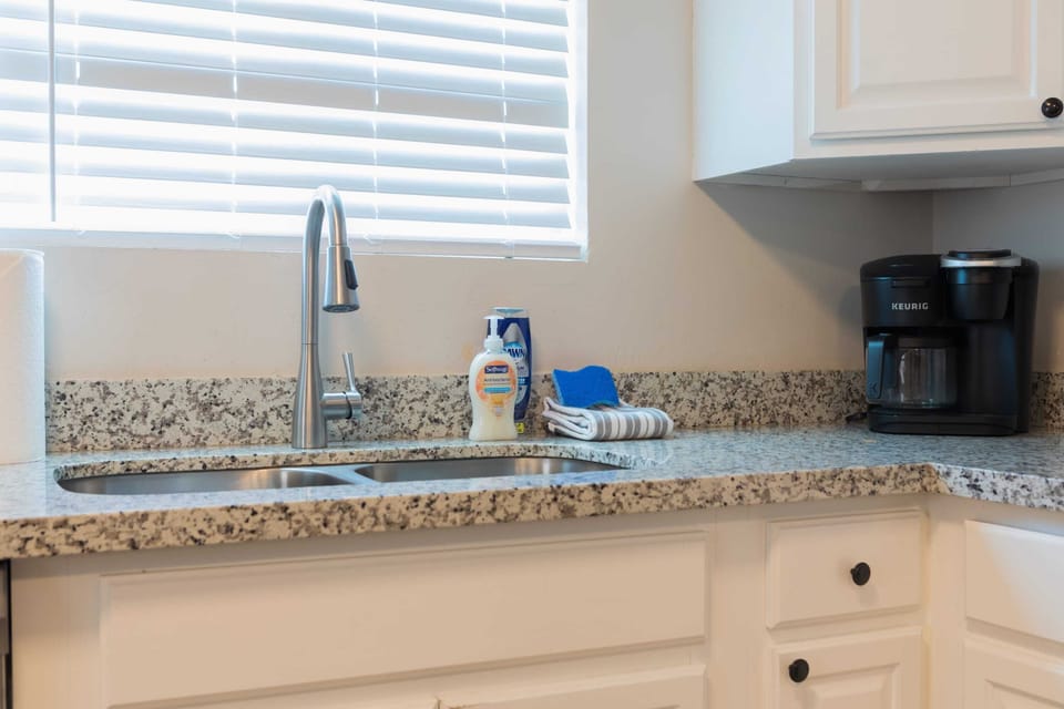 Large open fully stocked kitchen