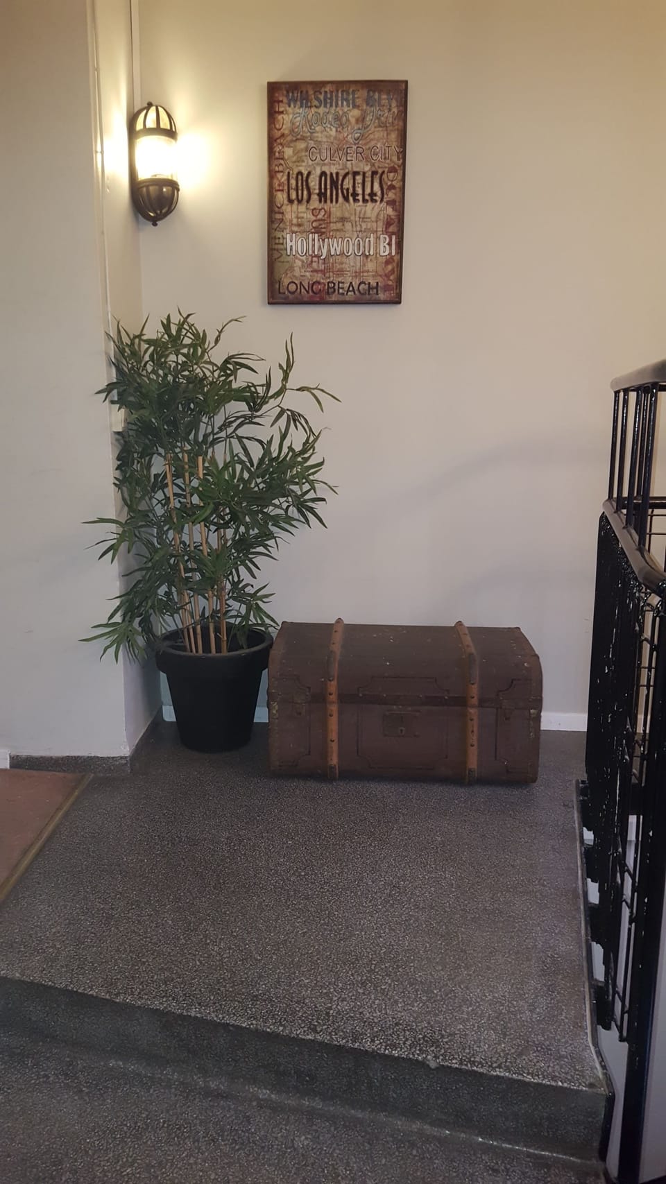 Interior entrance