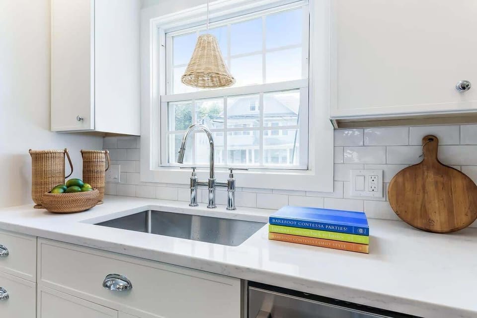 Newly renovated kitchen with high-touch details.