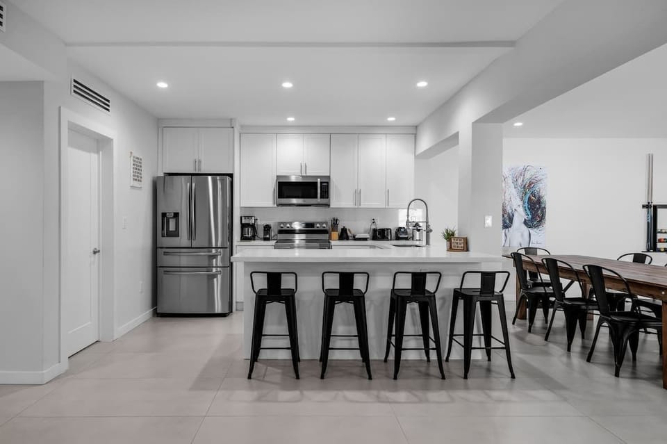 Kitchen and bar area where gossips are shared 