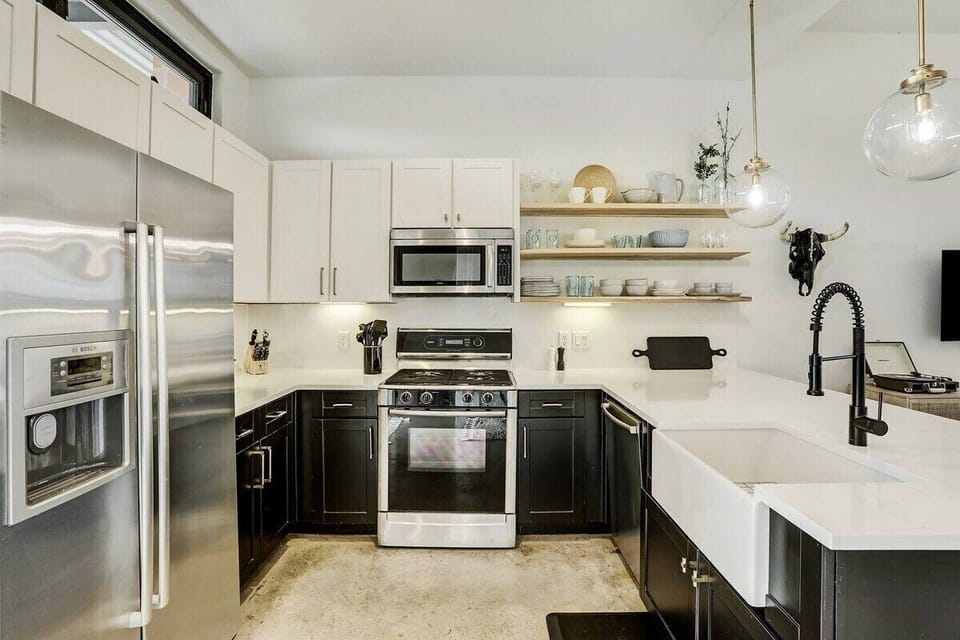  Sleek design, gourmet appliances, and ample prep space await your culinary adventures!