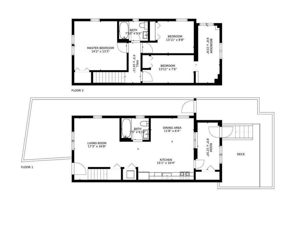 Want to see what your dream vacation house looks like? Check out this floor plan and start planning the getaway of your dreams! #vacationhouse #dreamgetaway