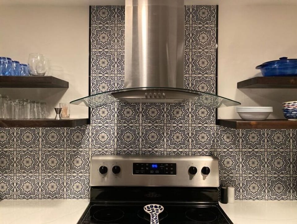 Gorgeous Spanish tile for new kitchen backsplash 