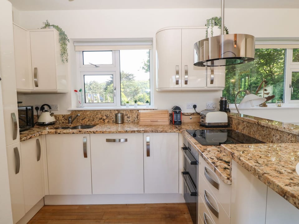 Fridge, dishwasher, electric kettle, toaster