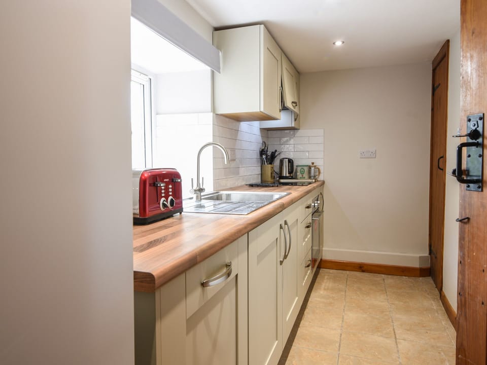 Fridge, dishwasher, electric kettle, toaster