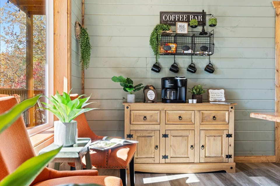 Morning coffee tastes better with a view like this.
