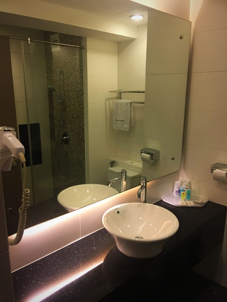 Standard Queen | Bathroom | Shower, free toiletries, hair dryer, slippers