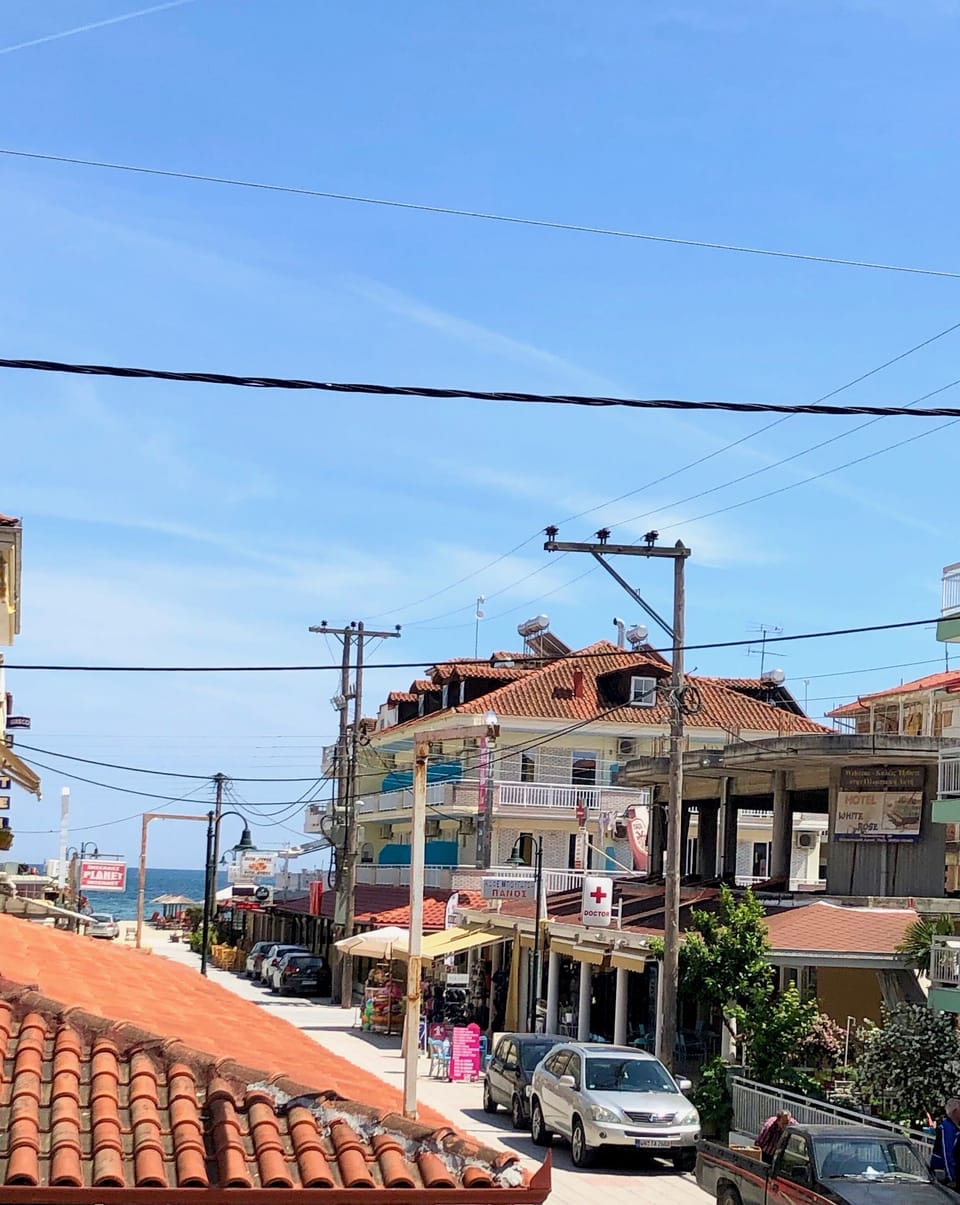 With from front-side balcony