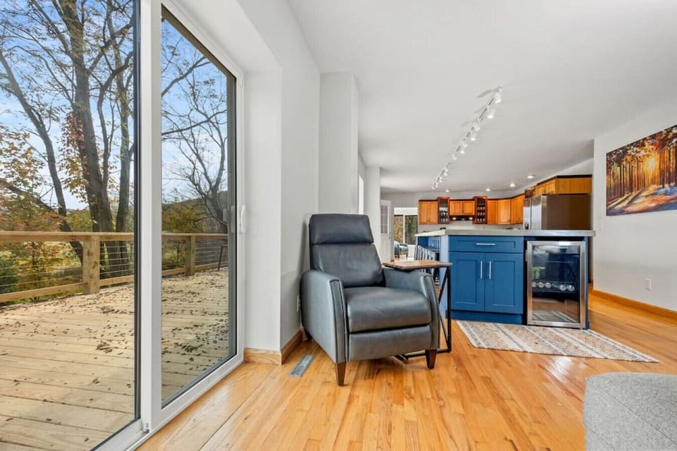 You are never far from the outdoors, or a cold beverage from the beverage fridge.