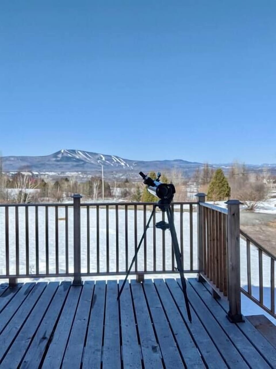 Winter view of Mont-Ste-Anne