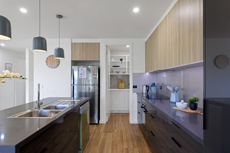 Kitchen with pantry