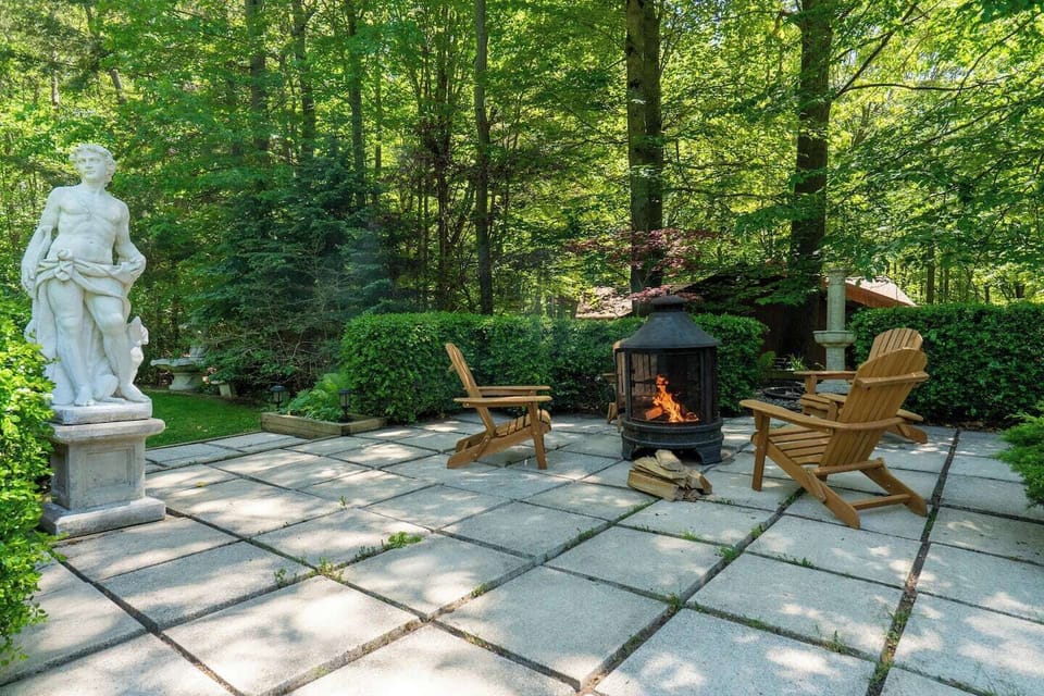 An inviting fire for crisp Pure Michigan evenings